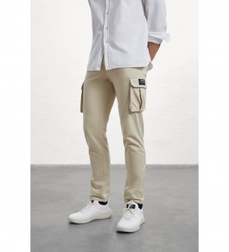 ECOALF Geri beige trousers