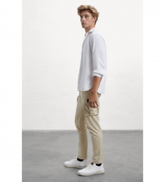 ECOALF Geri beige trousers