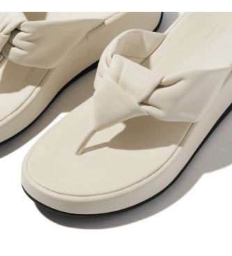 Fitflop Sandlias de couro F-Mode bege