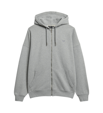 Superdry Felpa con zip Studios in grigio
