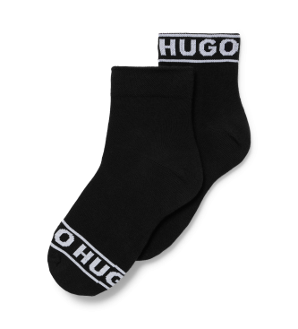 HUGO St med 2 par logosokker, sort