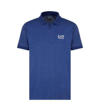 EA7 Polo en tissu technique Tennis Pro Ventus7 bleu  