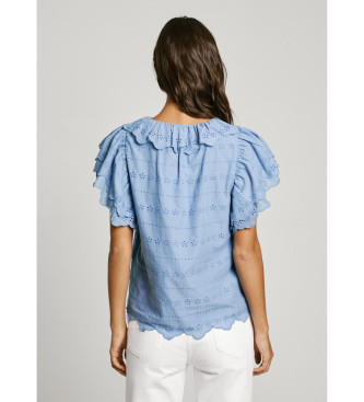 Pepe Jeans camicetta blu da donna