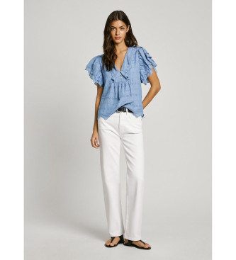 Pepe Jeans camicetta blu da donna