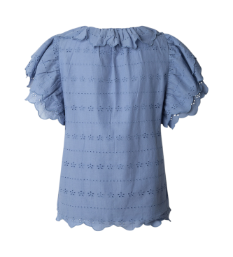 Pepe Jeans camicetta blu da donna
