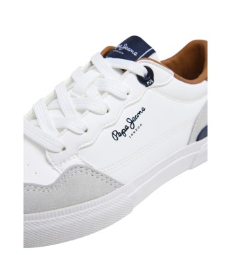 Pepe Jeans Sneakers Kenton Rump B in pelle bianca