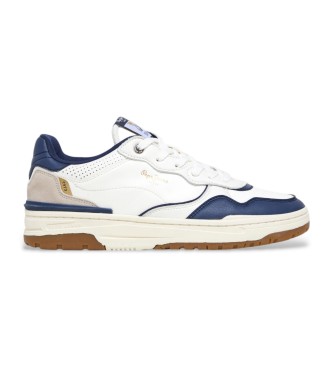 Pepe Jeans Sneakers Chester Ivy in pelle bianca