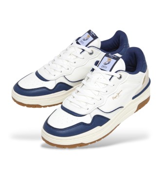 Pepe Jeans Sneakers Chester Ivy in pelle bianca