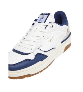 Pepe Jeans Sneakers Chester Ivy in pelle bianca