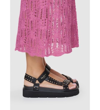 Pepe Jeans Sandales en mtal Pola noir