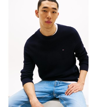 Tommy Hilfiger Jumper with embroidered logo navy