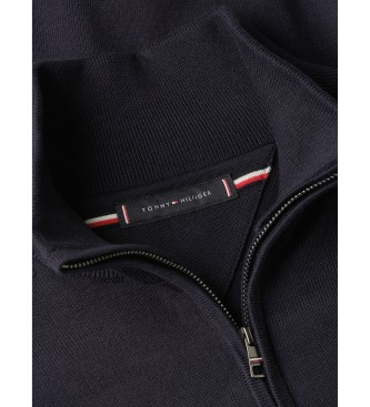 Tommy Hilfiger Half-zip pullover with embroidered navy logo