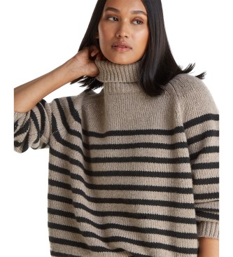 Tommy Hilfiger Klobiger Pullover in Taupe