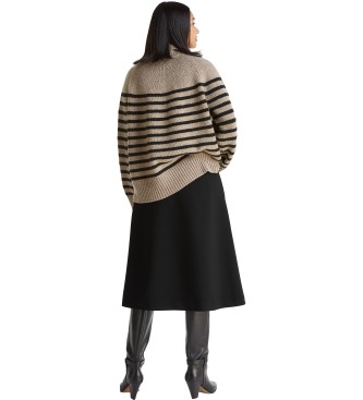 Tommy Hilfiger Klobiger Pullover in Taupe