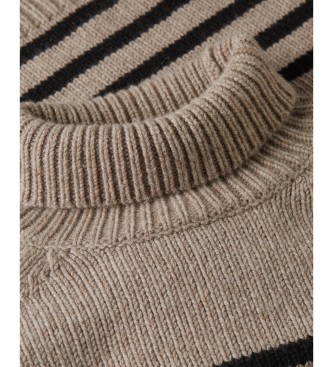 Tommy Hilfiger Klobiger Pullover in Taupe