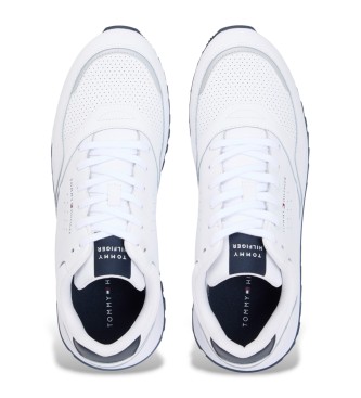 Tommy Hilfiger Tnis de couro Runner Eva branco