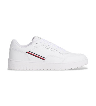 Tommy Hilfiger Leder-Sneakers mit weien Nieten-Sohlen