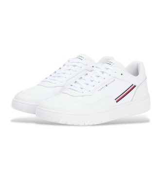 Tommy Hilfiger Leder-Sneakers mit weien Nieten-Sohlen