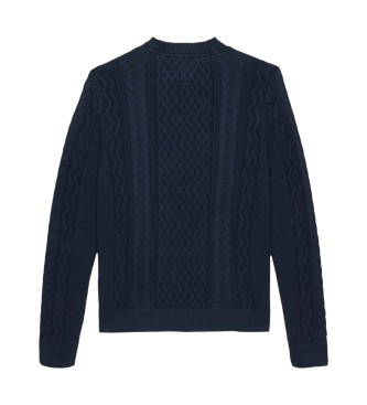 Tommy Jeans Maglione intrecciato blu navy