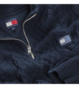 Tommy Jeans Maglione lavorato a maglia blu navy