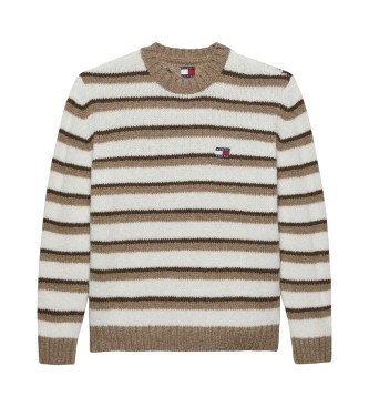 Tommy Jeans Elegante maglia color talpa