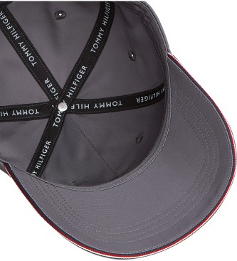 Tommy Hilfiger Cappellino da baseball aziendale con logo grigio