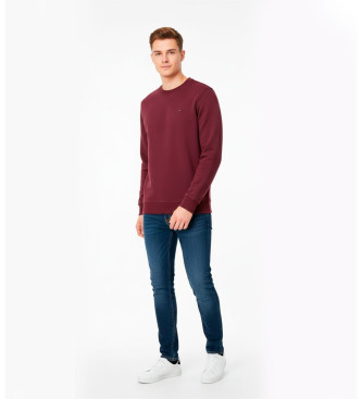 Tommy Jeans Sudadera de felpa peinada granate