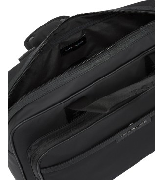 Tommy Hilfiger Aktentasche mit schwarzem Metallic-Logo