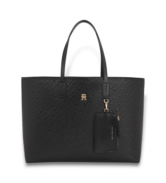 Tommy Hilfiger Saco Tote Mono preto