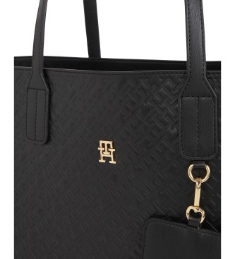 Tommy Hilfiger Saco Tote Mono preto