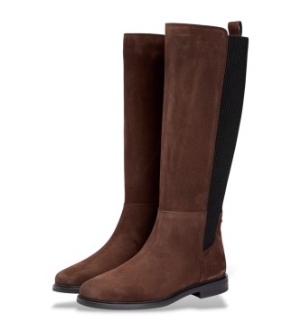 Tommy Hilfiger Brown Suede Leather Boots