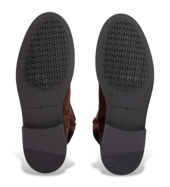 Tommy Hilfiger Brown Suede Leather Boots