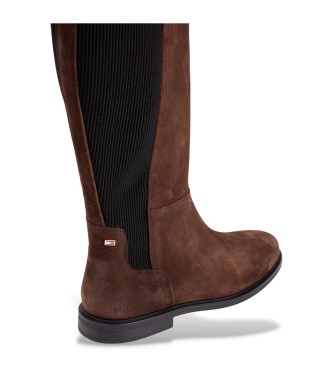 Tommy Hilfiger Brown Suede Leather Boots