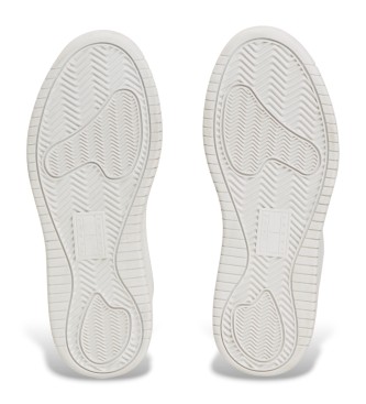 Tommy Jeans Zapatillas de Piel Retro Basket blanco