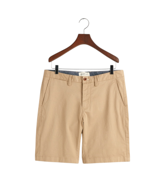 Gant Slim Fit beige twill shorts