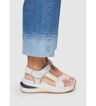 Pepe Jeans Sandalias de piel Winslove Sport beige