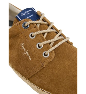 Pepe Jeans Scarpe blucher in pelle marrone Tourist West
