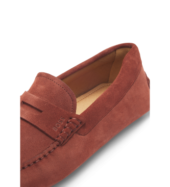 BOSS Mocassini in pelle marrone Noel