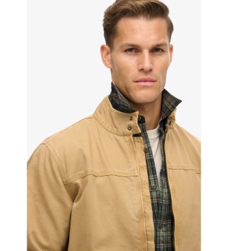 Superdry Giacca Harrington marrone classica