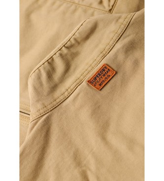 Superdry Giacca Harrington marrone classica