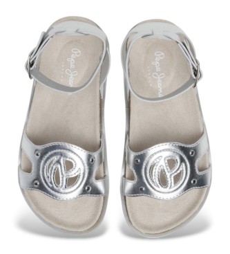 Pepe Jeans Sandlias Berlin Stars  plateado