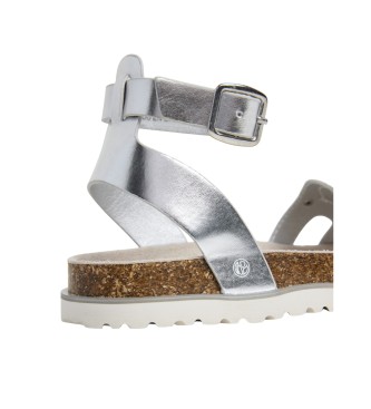 Pepe Jeans Sandlias Berlin Stars  plateado