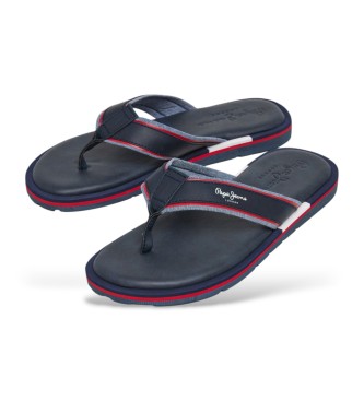 Pepe Jeans Barrel Brand flip flops navy