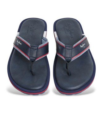 Pepe Jeans Barrel Brand flip flops navy