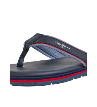 Pepe Jeans Barrel Brand flip flops navy