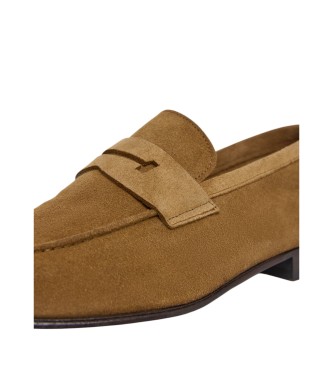 Hackett London Mocassini Howard Soft in pelle marrone
