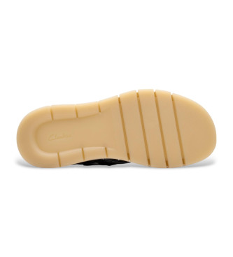 Clarks Sandali in pelle nera Tuscan Strap