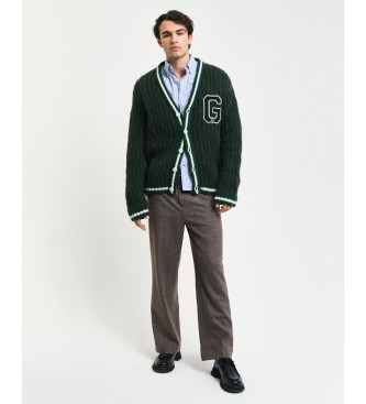 Gant Casaco de malha com o verde da estao G