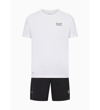 EA7 Dynamic Athlete T-shirt- og buksest sort, hvid, sort