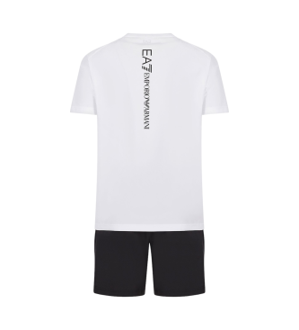 EA7 Dynamic Athlete T-shirt- og buksest sort, hvid, sort